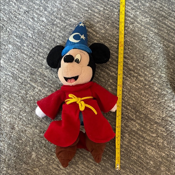Disney Other - Mickey Mouse Fantasia Sorcerer 14" Plush Stuffed Toy Wizard Walt Disney World